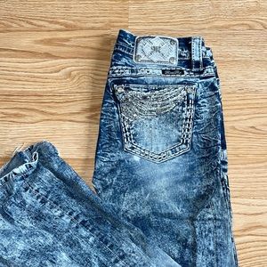 Stone Wash Miss Me Bling Jeans size 27